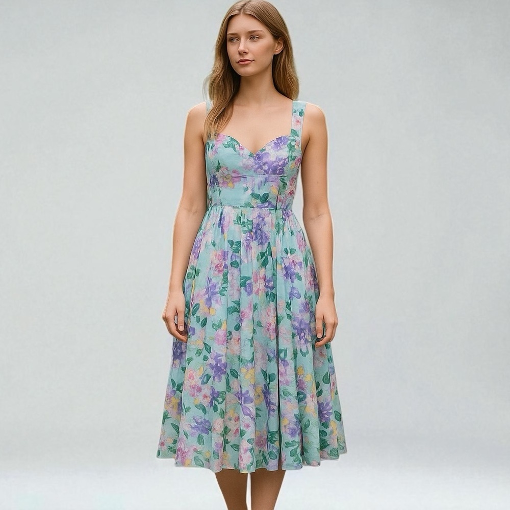 Teresa Marie for House of Haute Floral Dress XL - Picture 12 of 12